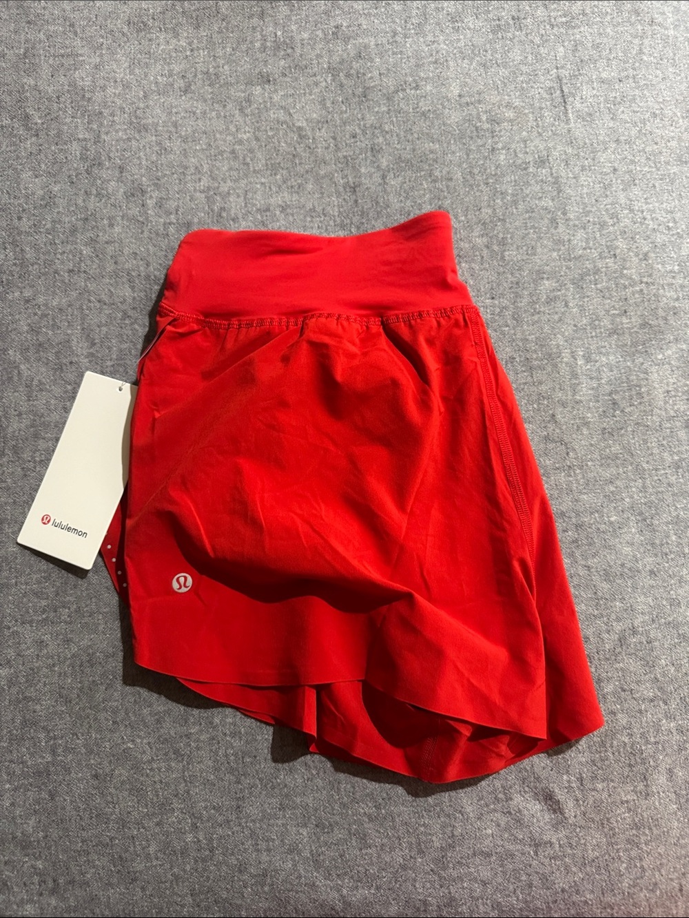 NWT Lululemon Fast and Free HighRise ClassicFit Split Short 3" Medium Oxford Red - Picture 9 of 9